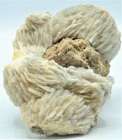 Baryte (Barytine) pompons, Mine du Bleymard, Le Bleymard, Lozère.