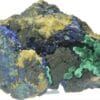 Chessylite (Azurite) et Malachite, Collection du XIXème, Mines de Chessy, Rhône.