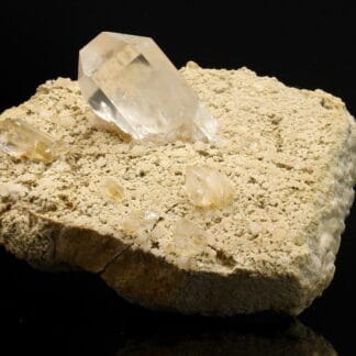 Cristaux de quartz, carrière de la Villette, Tarentaise, Savoie.