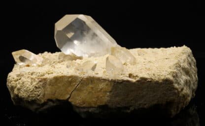 Cristaux de quartz, carrière de la Villette, Tarentaise, Savoie.