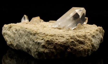 Cristaux de quartz, carrière de la Villette, Tarentaise, Savoie.