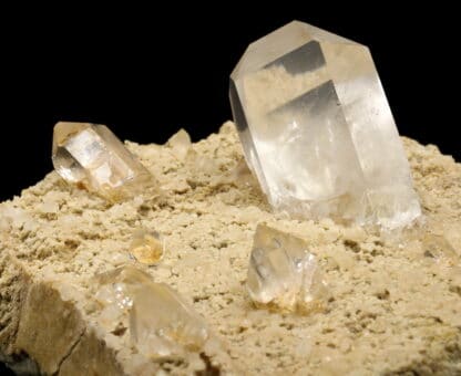 Cristaux de quartz, carrière de la Villette, Tarentaise, Savoie.