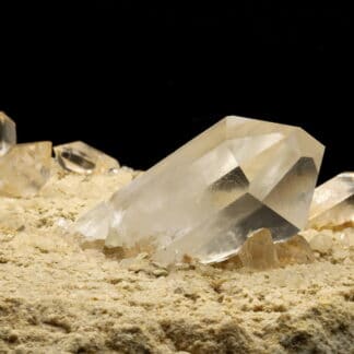 Cristaux de quartz, carrière de la Villette, Tarentaise, Savoie.