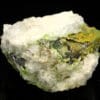 Pyromorphite et fluorite sur galène, L’Argentolle, Saône-et-Loire.