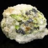 Pyromorphite et fluorite sur galène, L’Argentolle, Saône-et-Loire.