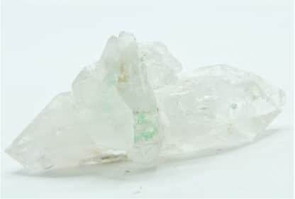 Quartz biterminé et Malachite, Le Grand Mont, Arêches, Beaufortain, Savoie.