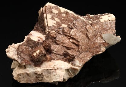 Orthose (orthoclase) et quartz, Coustouges, Pyrénées-Orientales.