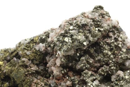 Chalcopyrite, pyrite sur quartz, Le Burc, Tarn.