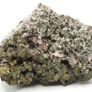 Chalcopyrite, pyrite sur quartz, Le Burc, Tarn.