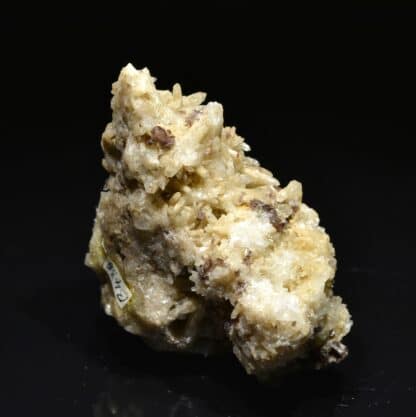 Axinite et quartz, Bourg d'Oisans, Isère