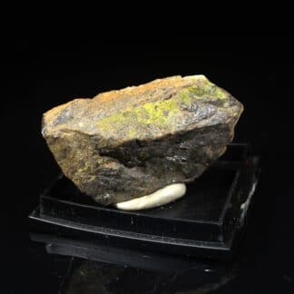 Greenockite sur blende, mine d'Ar, Pyrénées-Atlantiques