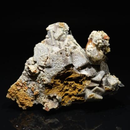 Quartz muzo, smithsonite et ankérite, Vaulnaveys, Isère (Oisans).