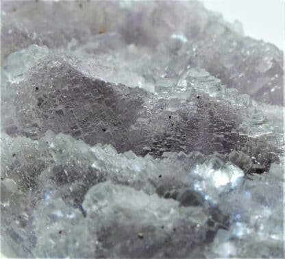 Fluorine mauve (Fluorite) en pyramide aztèque, Mine de Fontsante, Var.