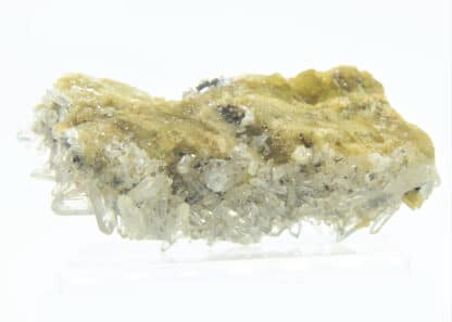 Quartz sur Sidérite et Pyrite, La Taillat, Allevard, Isère.