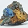 Carbocyanotrichite, Chalcophyllite et Malachite, Salsigne, Aude.