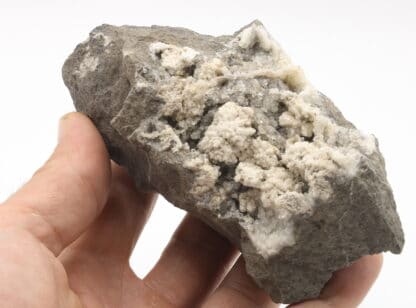 Quartz sur calcite, Pont-à-Nôle, Mont-sur-Marchienne, Belgique.