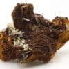 Pyromorphite sur Baryte, mine du Rossignol, Chaillac, Indre.