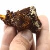 Pyromorphite sur Baryte, mine du Rossignol, Chaillac, Indre.