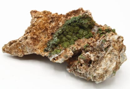 Pyromorphite verte de la mine de Vézis, dans l'Aveyron.