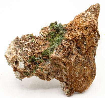 Pyromorphite verte de la mine de Vézis, dans l'Aveyron.