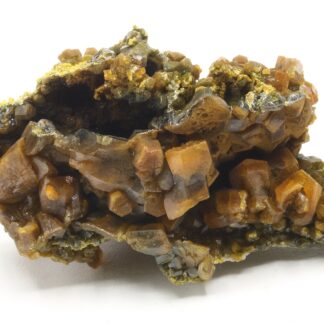 Pyromorphite vert brun, mine des Farges, Ussel, Corrèze.