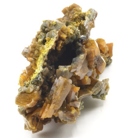 Pyromorphite vert brun, mine des Farges, Ussel, Corrèze.