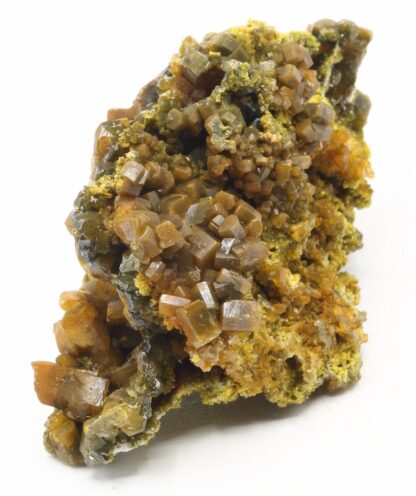 Pyromorphite vert brun, mine des Farges, Ussel, Corrèze.