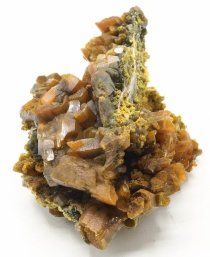 Pyromorphite vert brun, mine des Farges, Ussel, Corrèze.