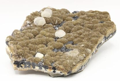 Calcite, blende et sidérite, carrière de Peyrebrune, Tarn.