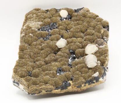 Calcite, blende et sidérite, carrière de Peyrebrune, Tarn.