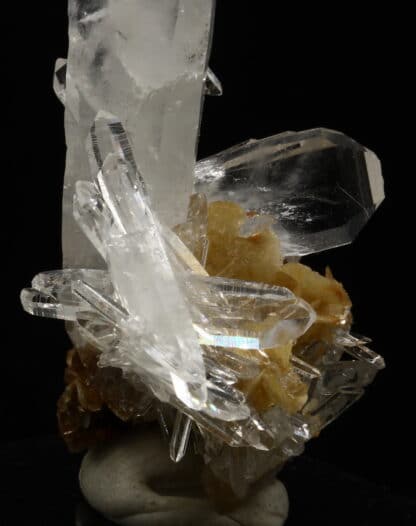 Quartz à ame et Mésitine, Mines de La Mure, Matheysine, Isère.