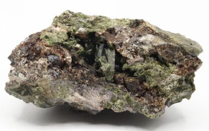 Epidote et grenat, Carrière de Trapp, Raon L’Etape, Vosges.