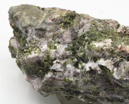 Epidote et grenat, Carrière de Trapp, Raon L’Etape, Vosges.