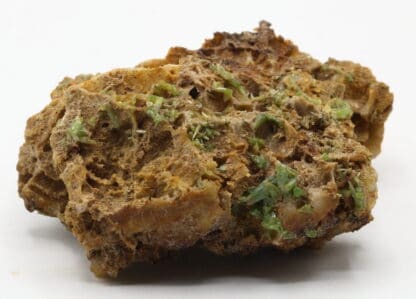 Pyromorphite verte, Steinbach dans le Haut-Rhin en Alsace.