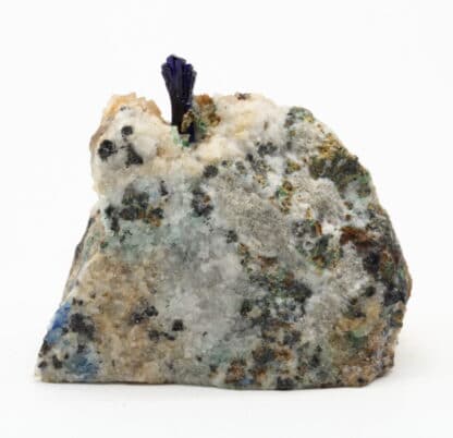 Cristal d'Azurite et quartz, Le-Mas-Dieu, Laval-Pradel, Gard.