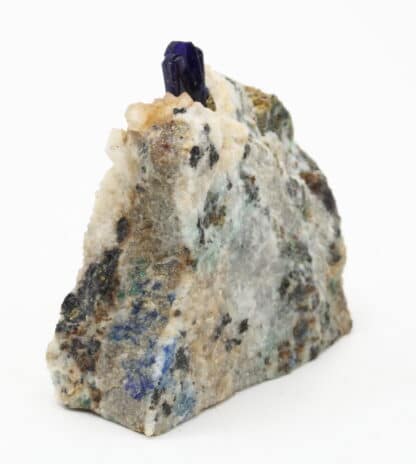 Cristal d'Azurite et quartz, Le-Mas-Dieu, Laval-Pradel, Gard.