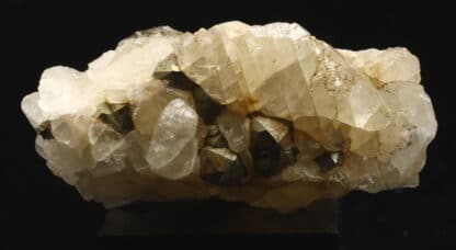 Calcite et Pyrite, mine de fer de Joudreville (Piennes), Meurthe-et-Moselle.