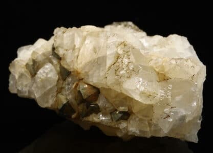 Calcite et Pyrite, mine de fer de Joudreville (Piennes), Meurthe-et-Moselle.