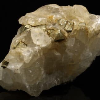 Calcite et Pyrite, mine de fer de Joudreville (Piennes), Meurthe-et-Moselle.