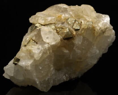 Calcite et Pyrite, mine de fer de Joudreville (Piennes), Meurthe-et-Moselle.