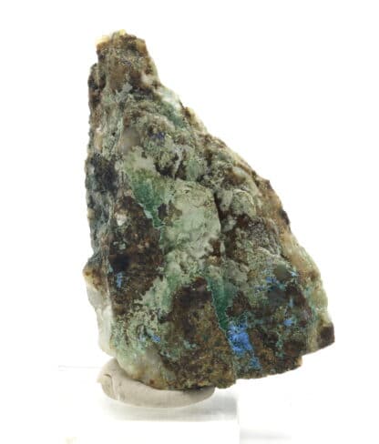 Cyanotrichite et malachite, Cap Garonne, Le Pradet, Var.