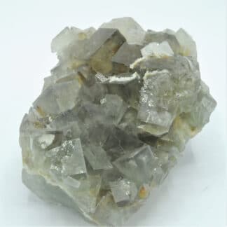 Fluorine et cristaux de barytine (Baryte), Mine de l’Avellan, Var.