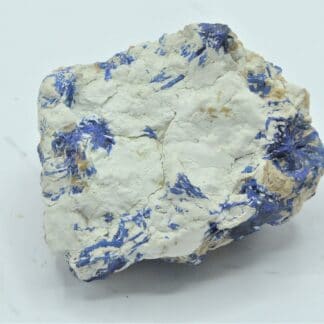 Halloysite et Chessylite (Azurite), Chessy-les-Mines, Rhône.