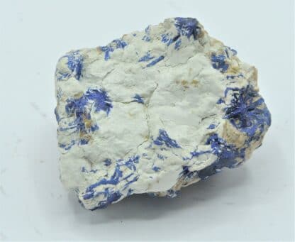 Halloysite et Chessylite (Azurite), Chessy-les-Mines, Rhône.