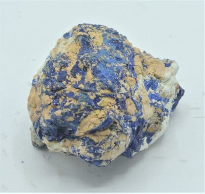 Halloysite et Chessylite (Azurite), Chessy-les-Mines, Rhône.