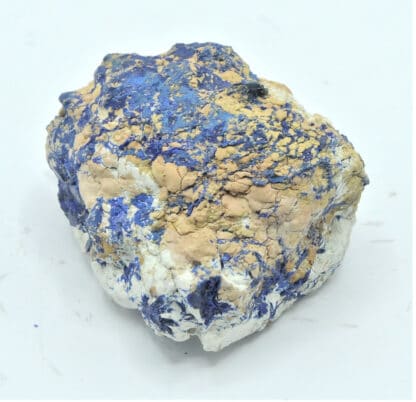 Halloysite et Chessylite (Azurite), Chessy-les-Mines, Rhône.