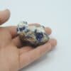Halloysite et Chessylite (Azurite), Chessy-les-Mines, Rhône.