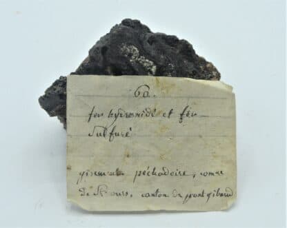 Pyrite et Limonite, Peschadoires, Pontgibaud, Puy-de-Dôme, Auvergne.