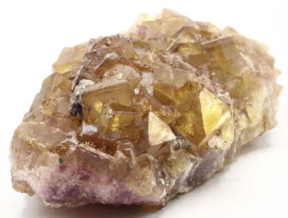 Fluorite violette et jaune, mine de Fontsante, Var.