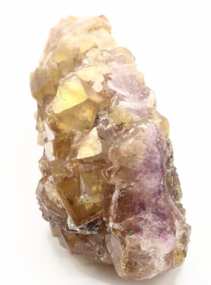 Fluorite violette et jaune, mine de Fontsante, Var.